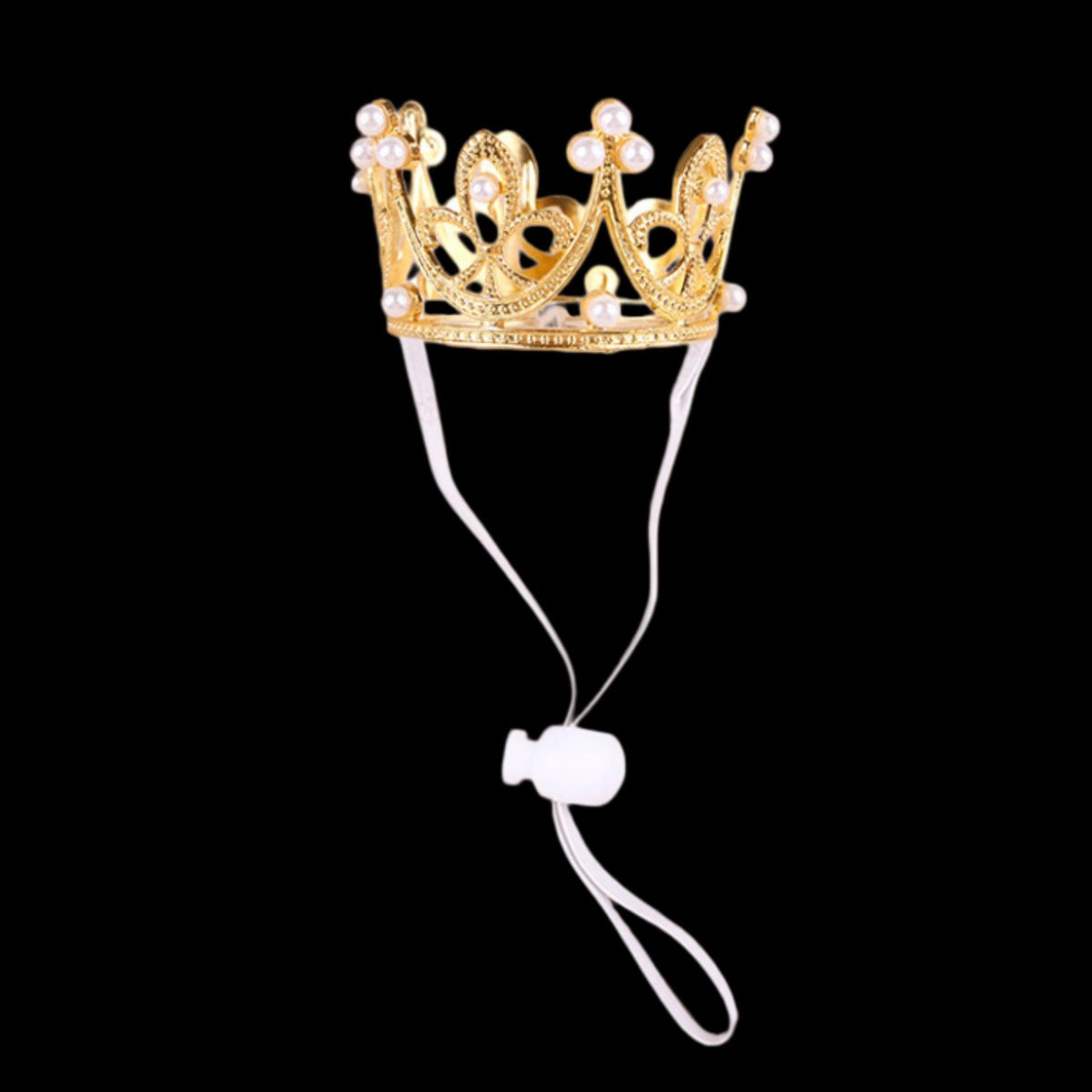 Pet Pearl Crown Tiara