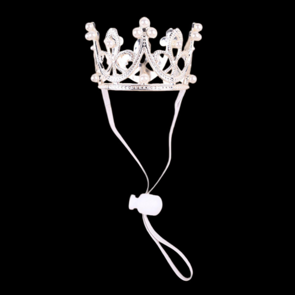 Pet Pearl Crown Tiara