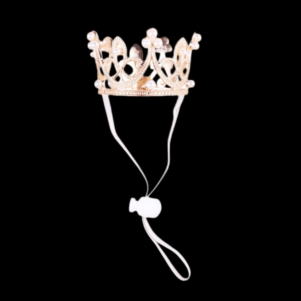 Pet Pearl Crown Tiara