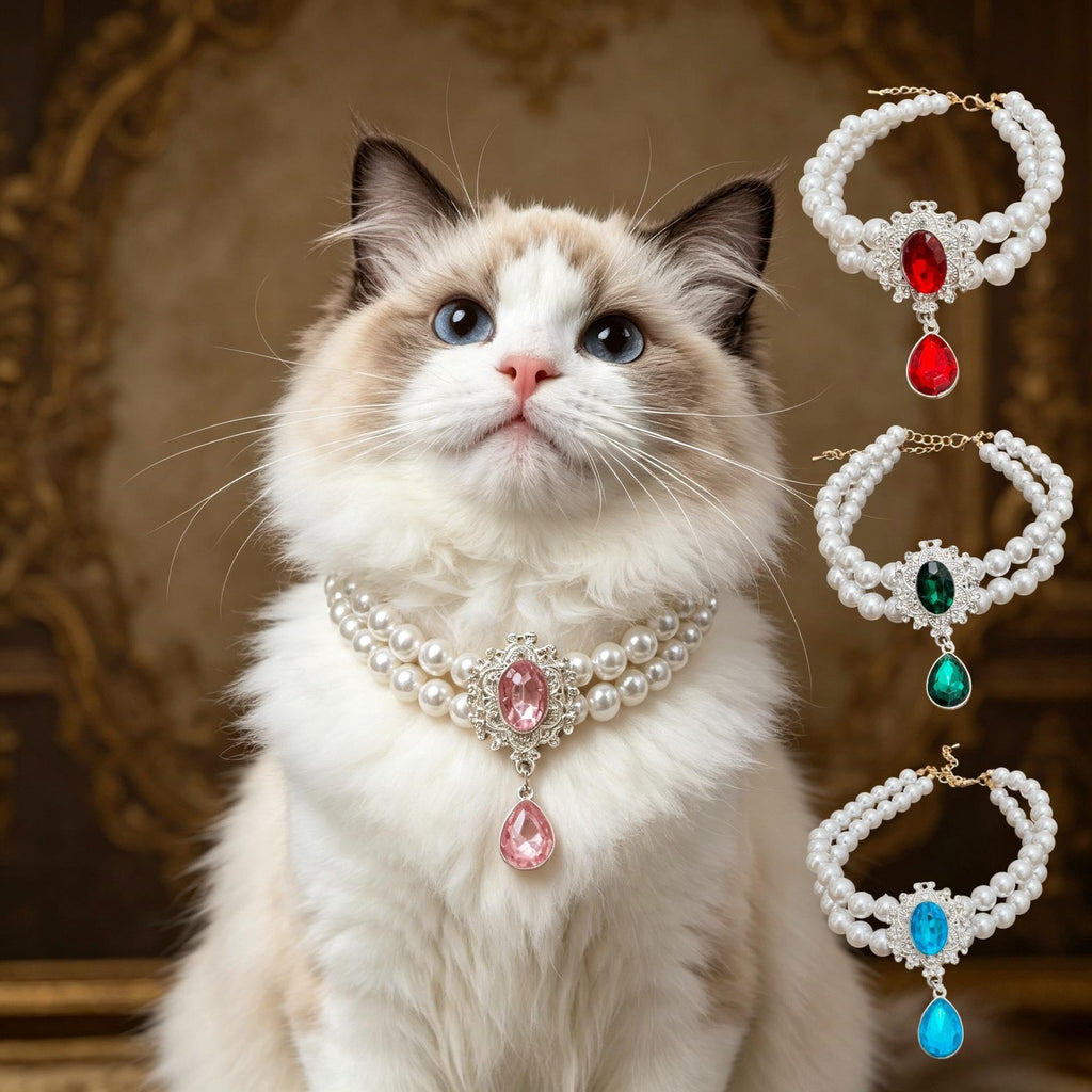 Pet Pearl Gemstone Necklace
