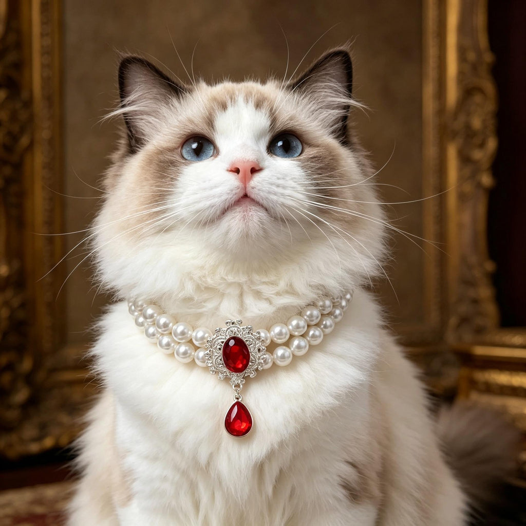 Pet Pearl Gemstone Necklace
