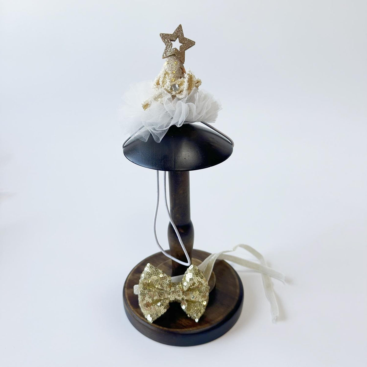 Pet Birthday Star Hat & Sequin Bow Set