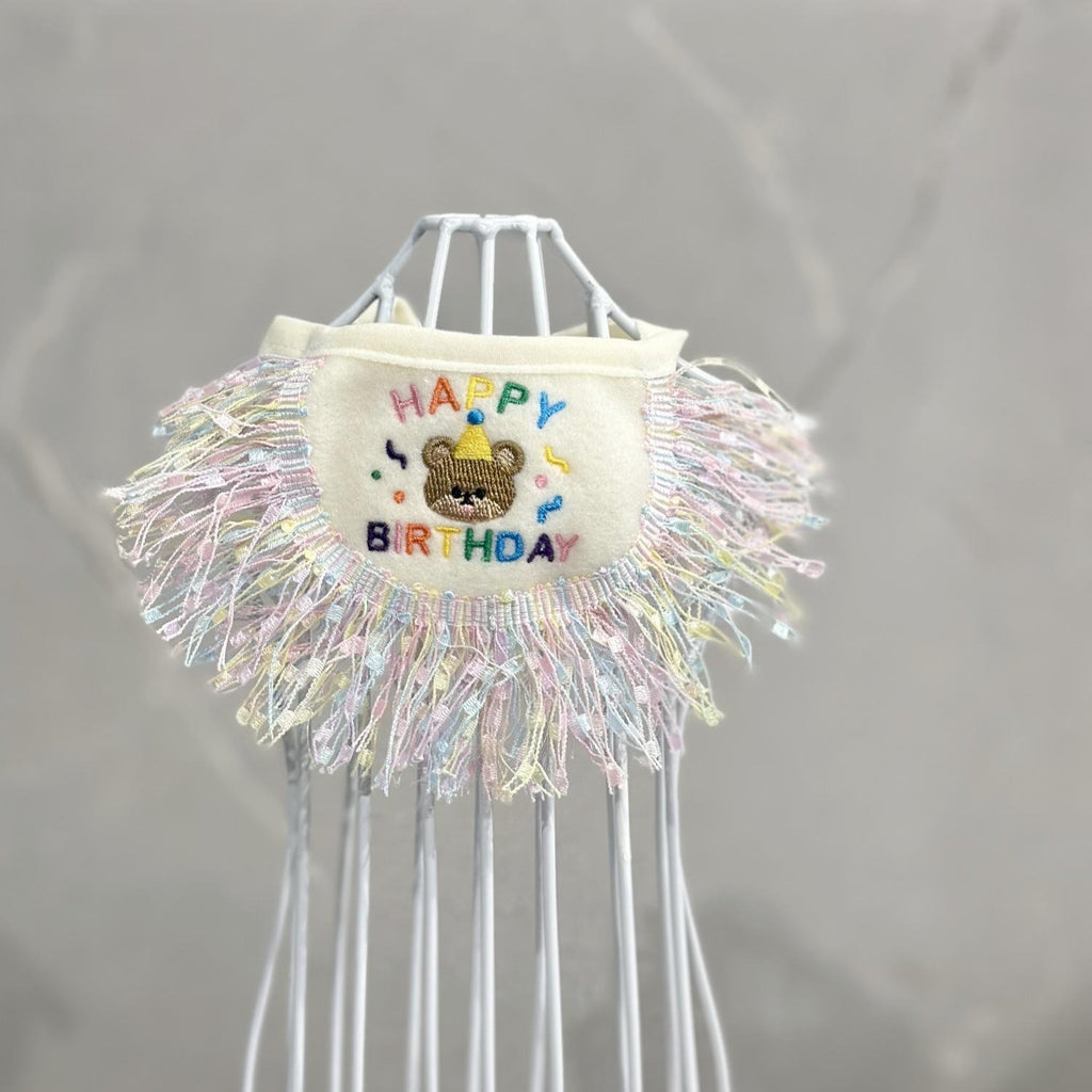 Pet Birthday Hat & Tassel Bib Set