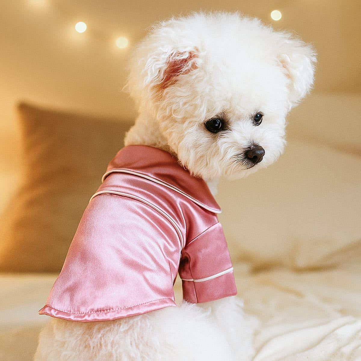 Pet Satin Pajama Outfit