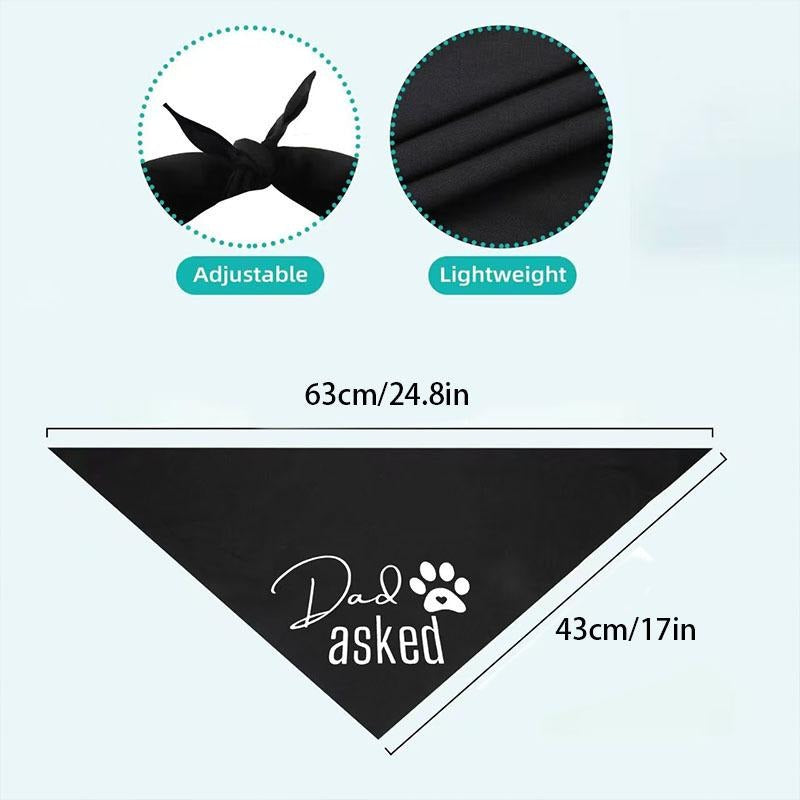 Wedding Pet Bandana Set