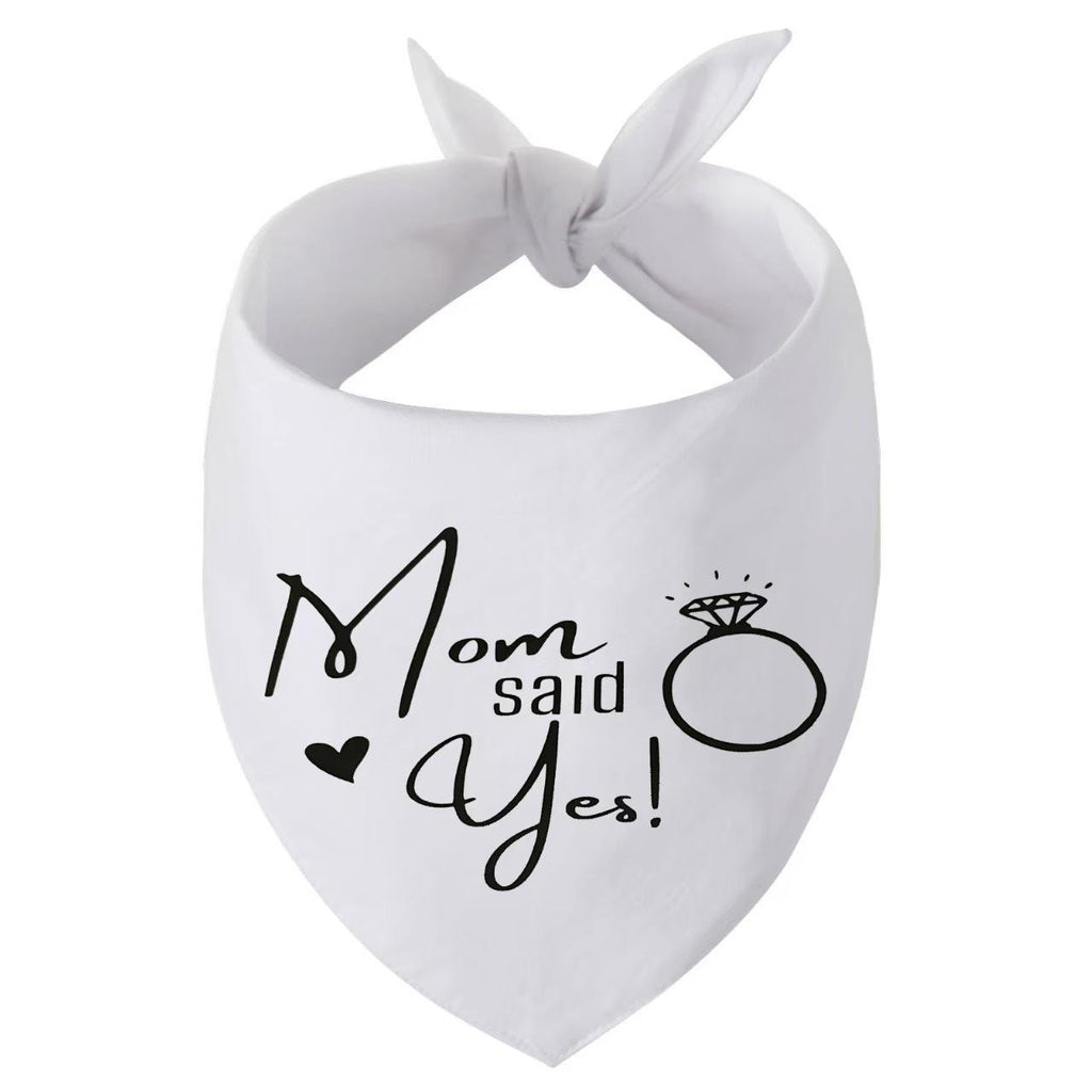 Wedding Pet Bandana Set