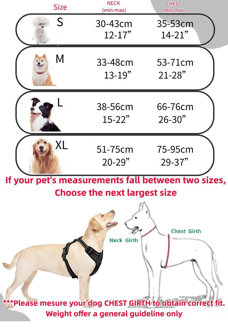 Adjustable No Pull Dog Harness