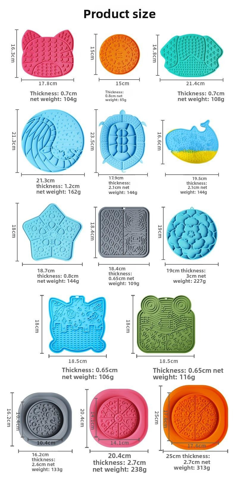 Silicone Pet Licking Slow Feeding Mat