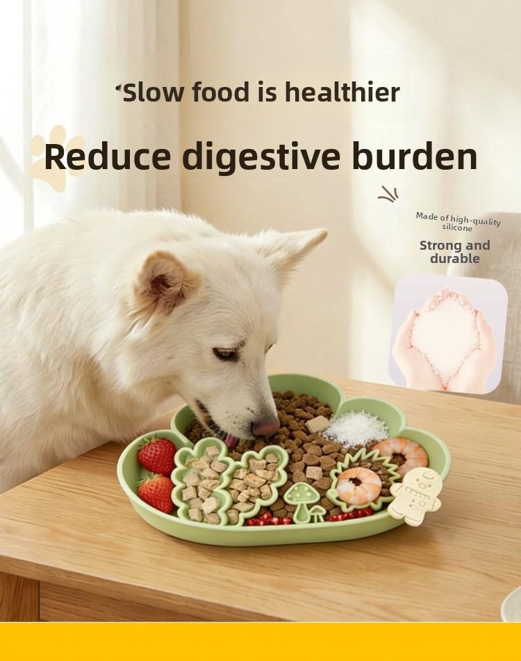 Cloud Silicone Pet Slow Feeding Bowl
