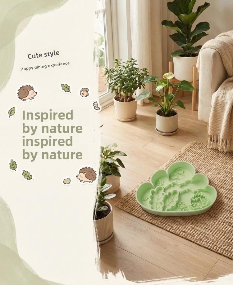 Cloud Silicone Pet Slow Feeding Bowl