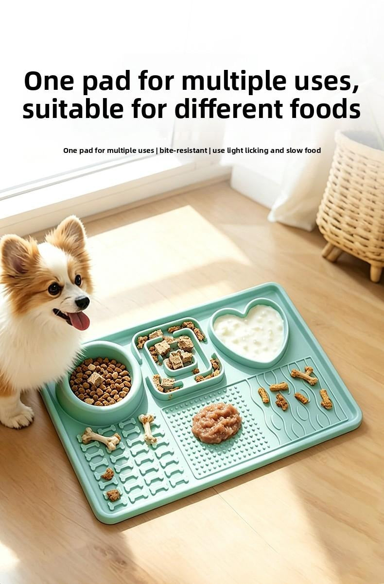 6-in-1 Silicone Pet Slow Feeding Licking Mat