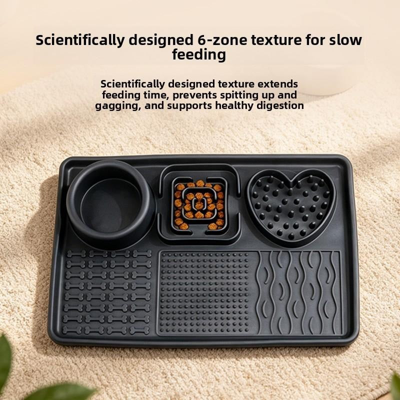 6-in-1 Silicone Pet Slow Feeding Licking Mat
