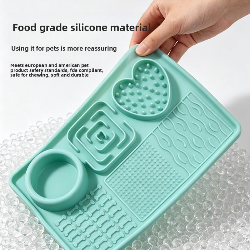 6-in-1 Silicone Pet Slow Feeding Licking Mat