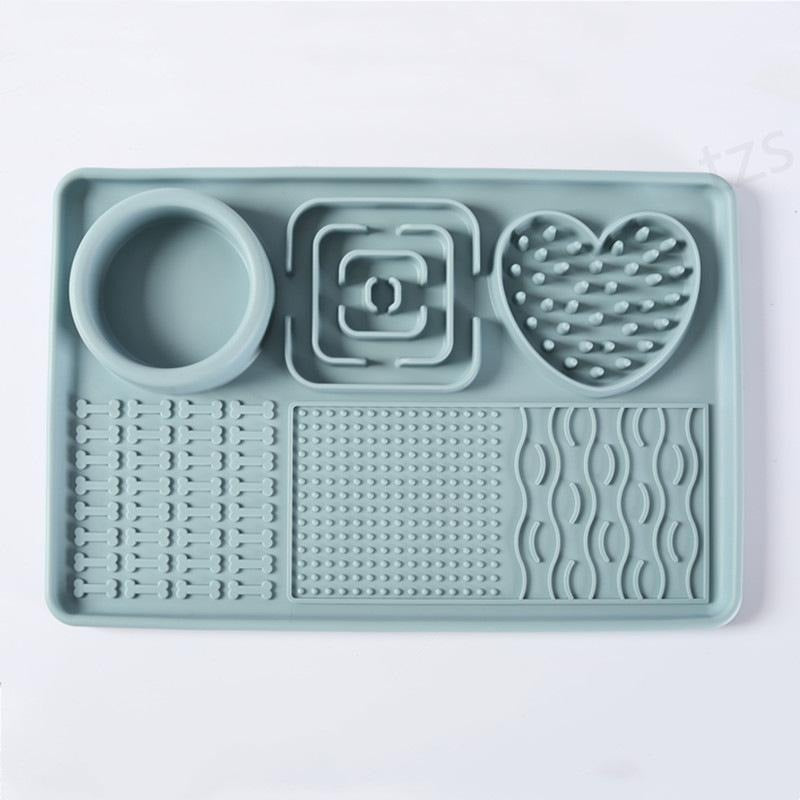 6-in-1 Silicone Pet Slow Feeding Licking Mat