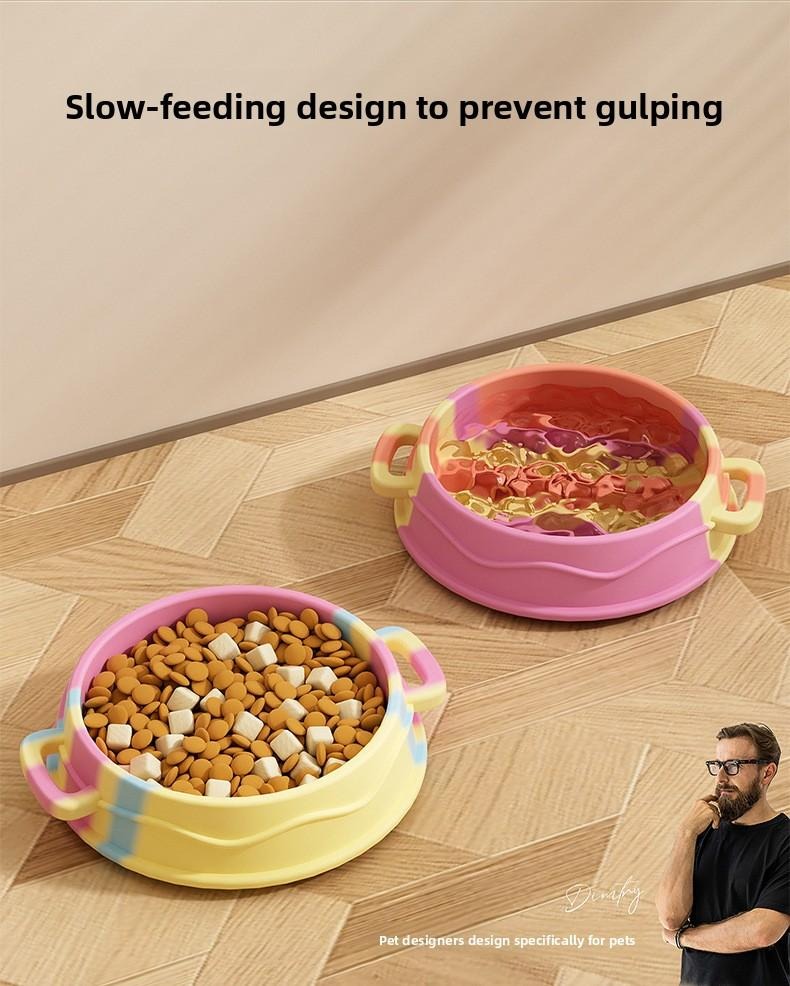 Silicone Pet Slow Feeder Bowl