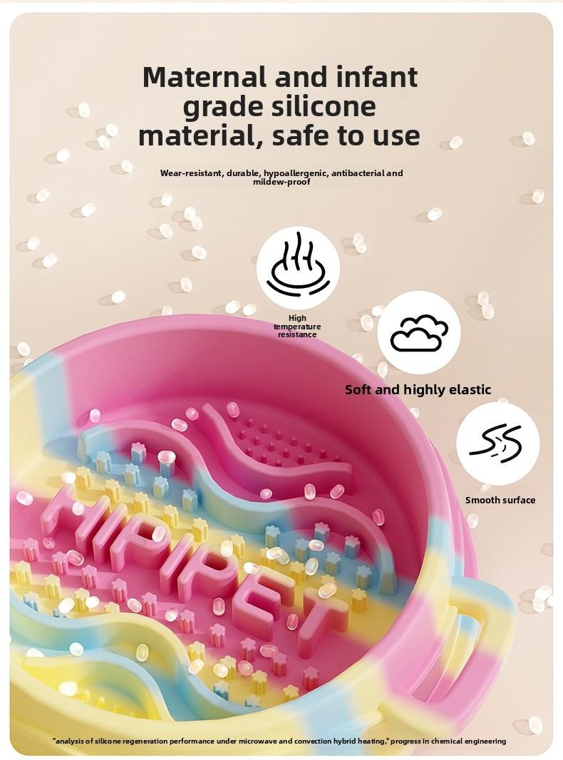 Silicone Pet Slow Feeder Bowl