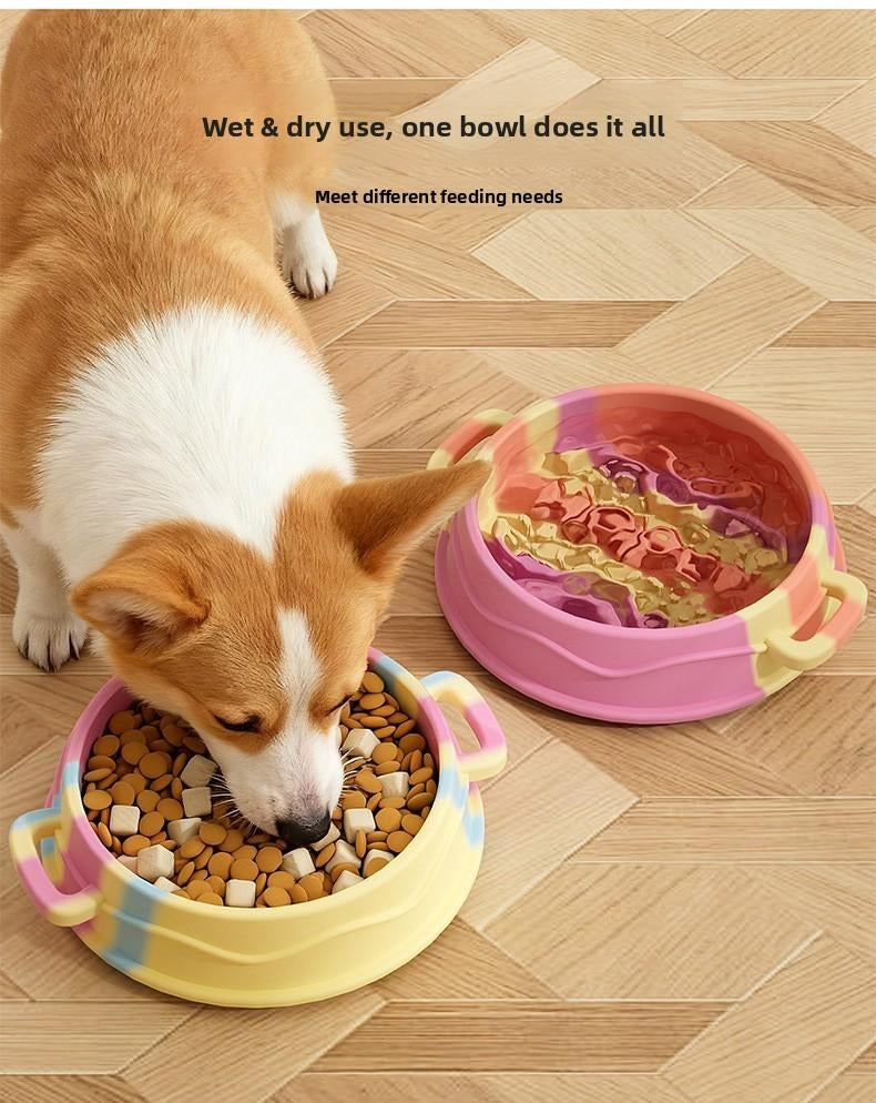 Silicone Pet Slow Feeder Bowl