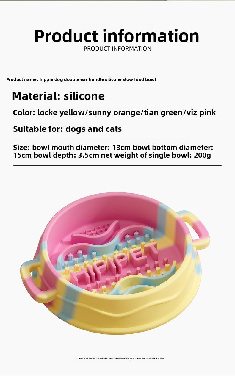 Silicone Pet Slow Feeder Bowl