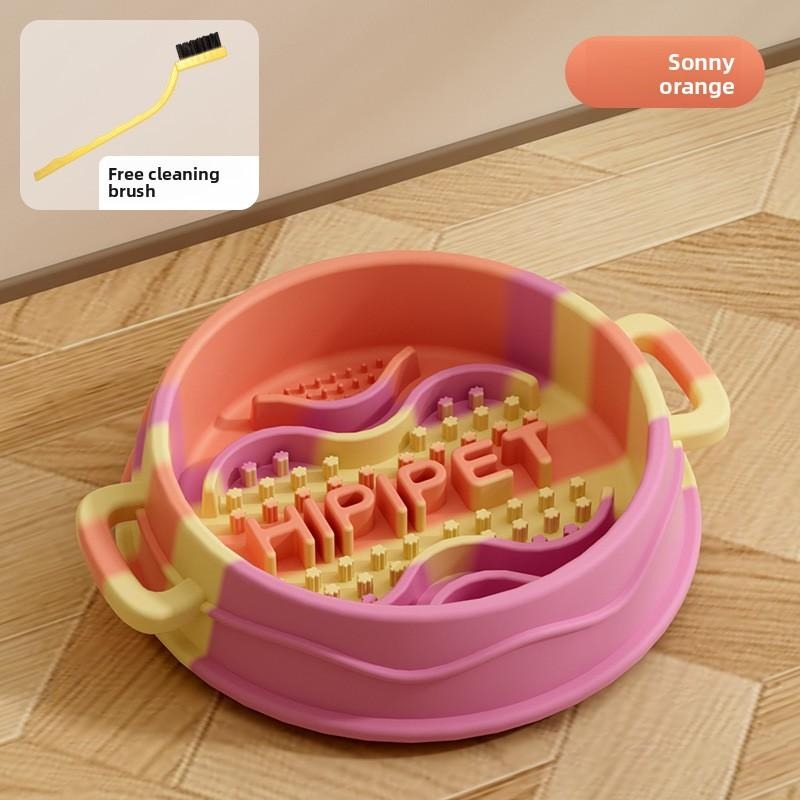 Silicone Pet Slow Feeder Bowl