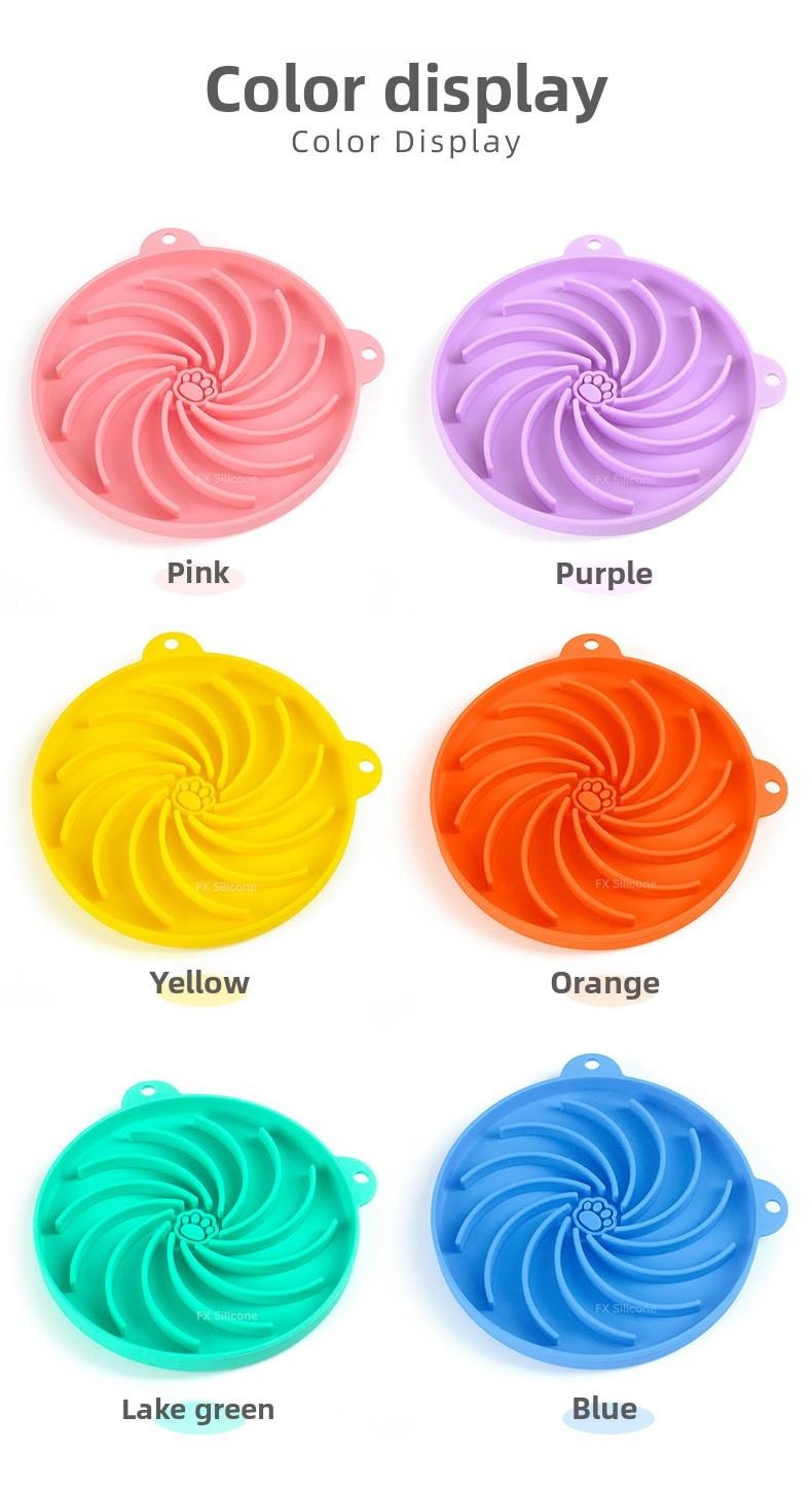 Silicone Spiral Pet Slow Feeder Bowl