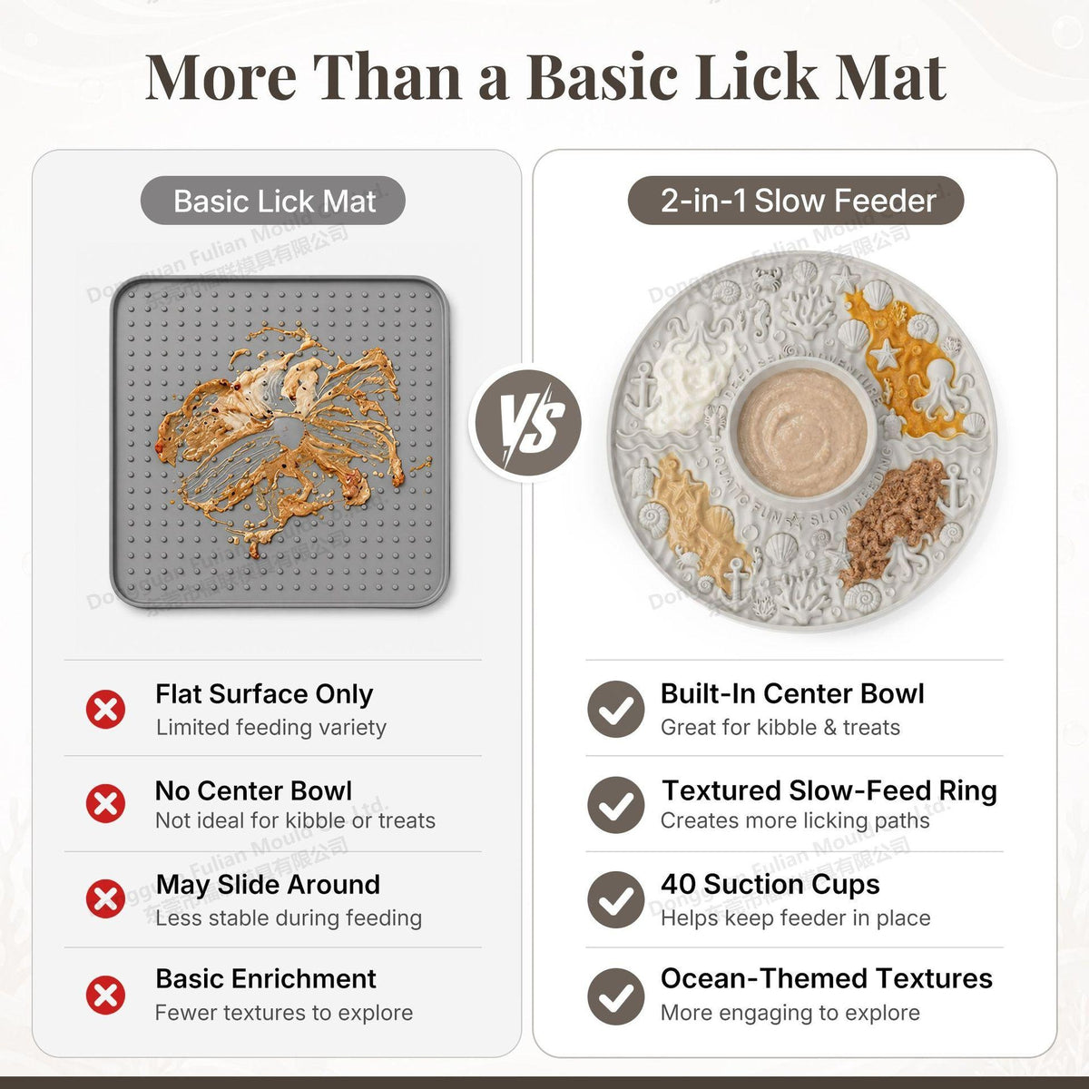 2-in-1 Ocean Pet Slow Feeder Lick Mat