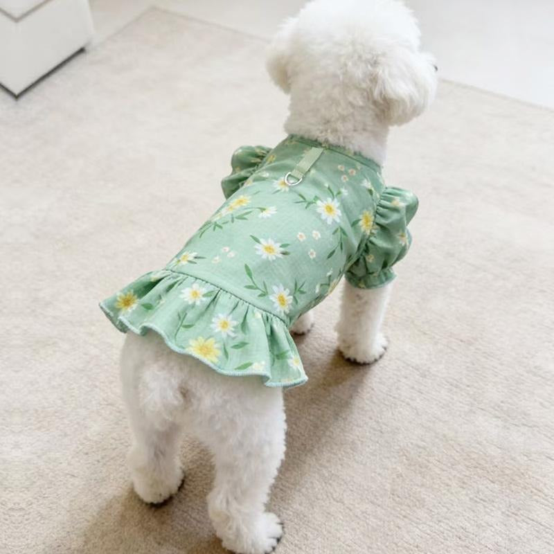 Pet Floral Bubble Skirt