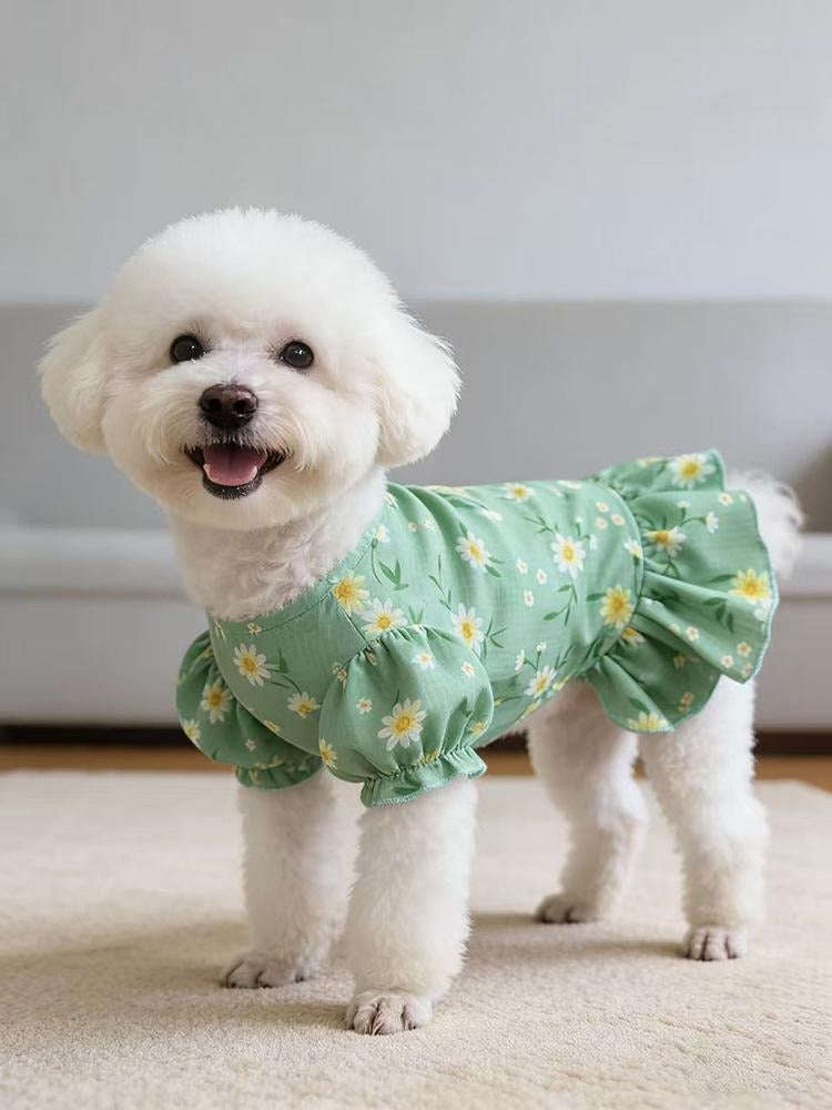 Pet Floral Bubble Skirt