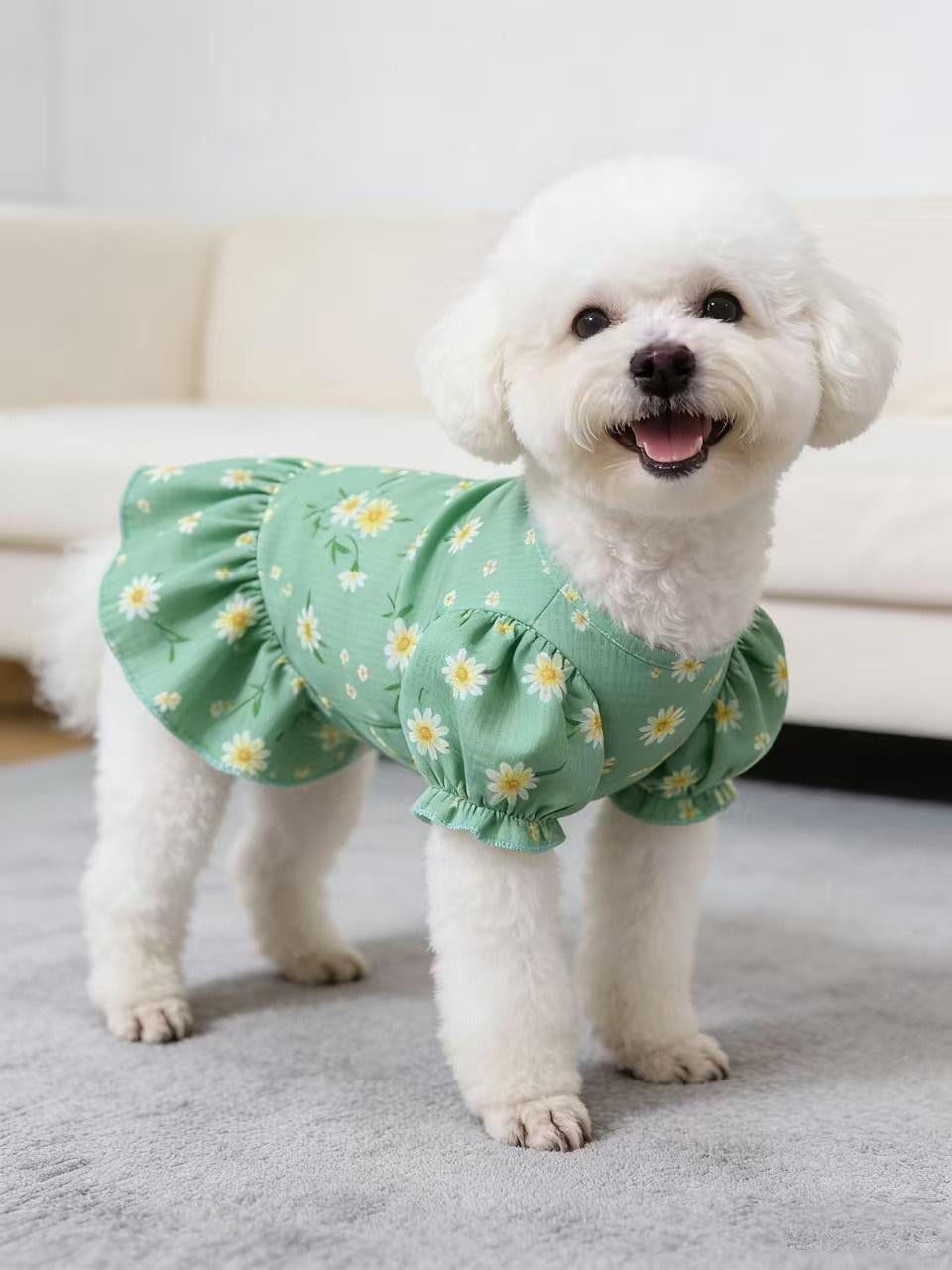 Pet Floral Bubble Skirt